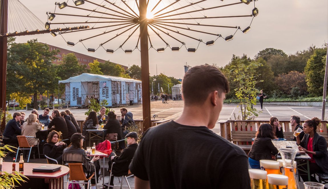 Terrace at Westerpark in Amsterdam