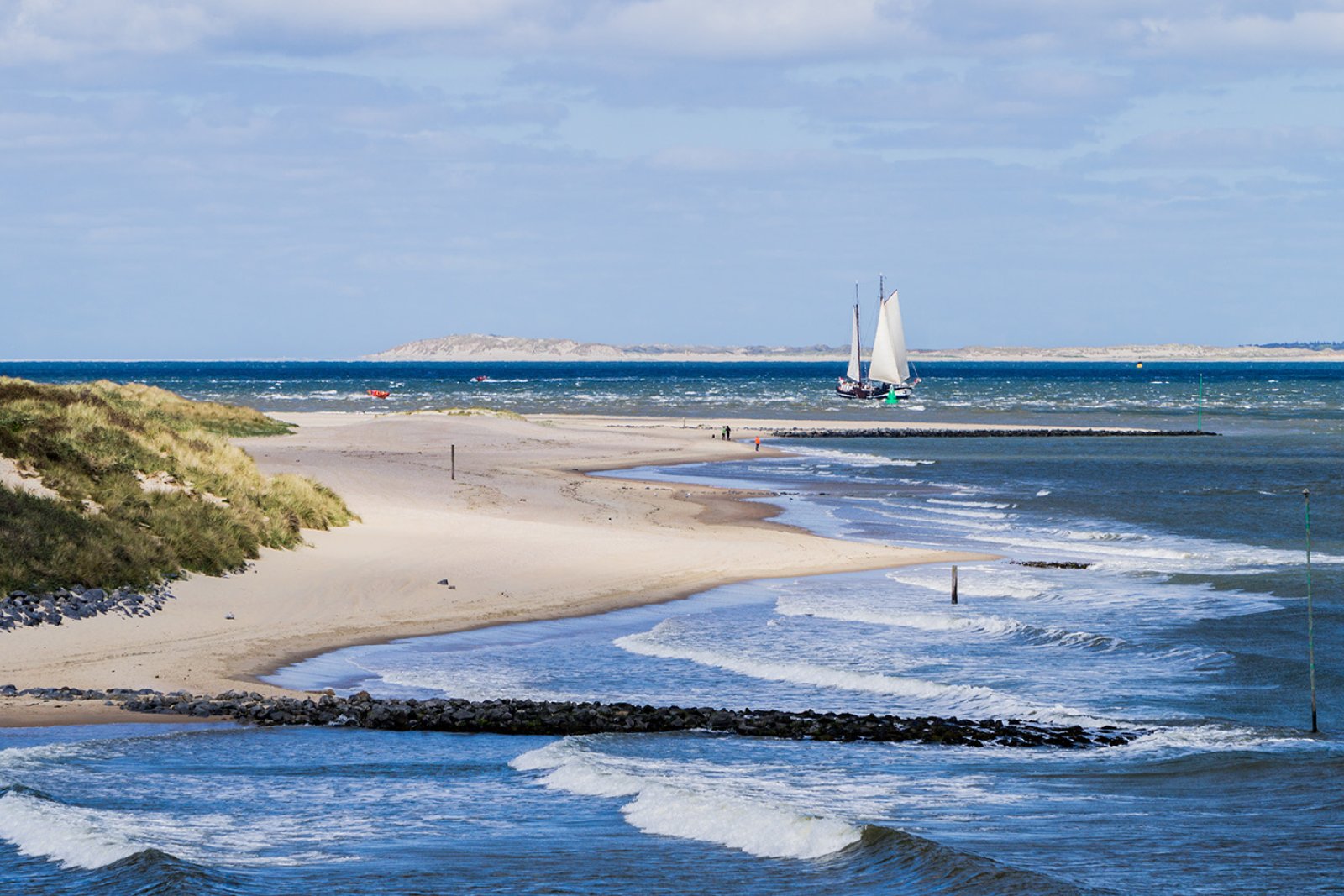 Seaside on Vlieland island