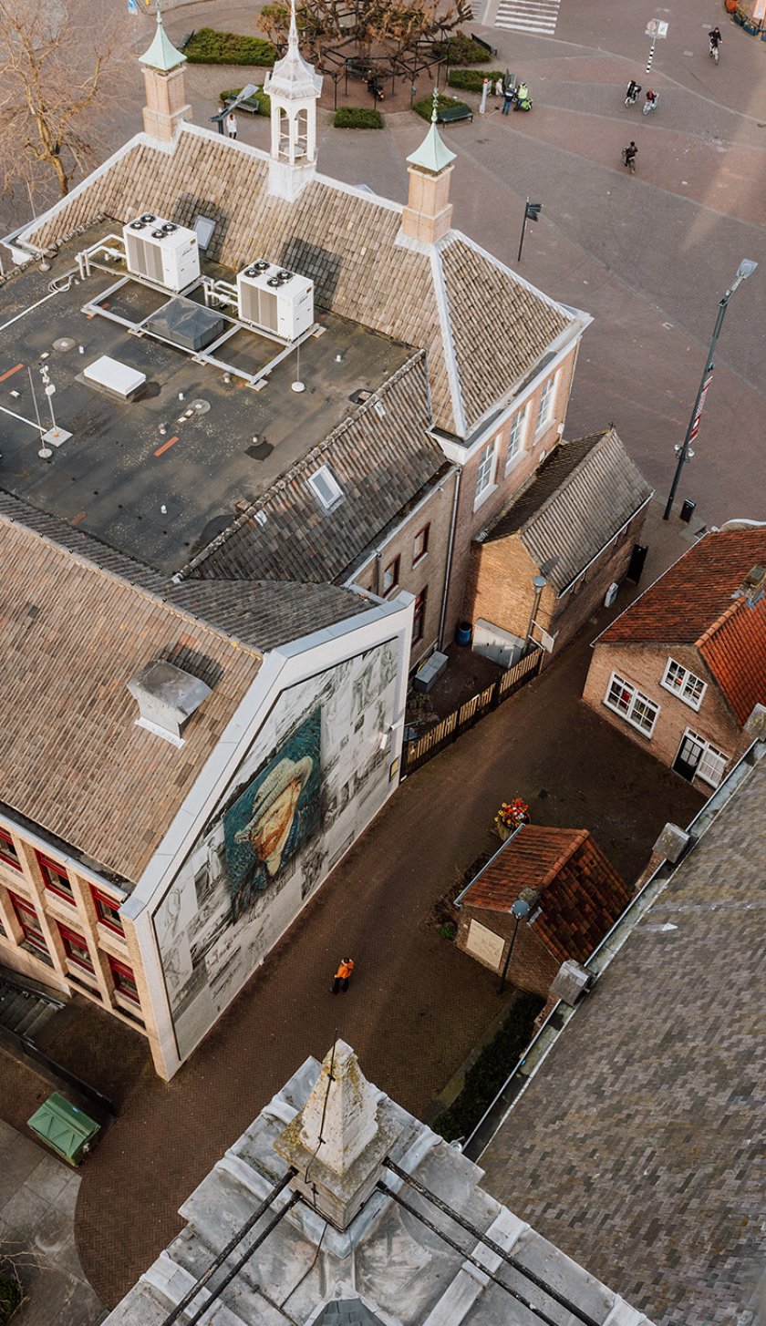 Van Gogh Brabant Van Gogh church Etten-Leur from tower