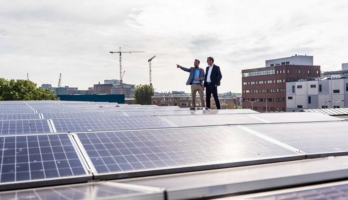 Solar panels Fokker Terminal The Hague