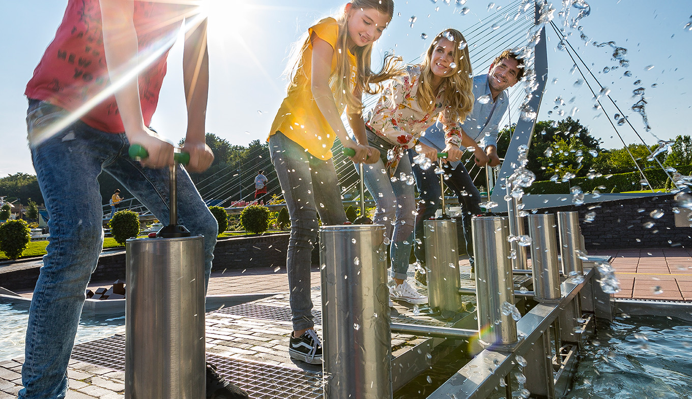 Family closes Eastern Scheldt storm surge barrier attraction Madurodam