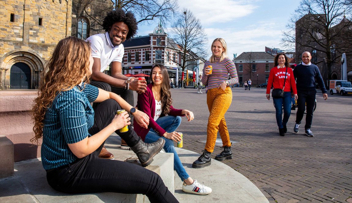 Local people on the streets of Enschede